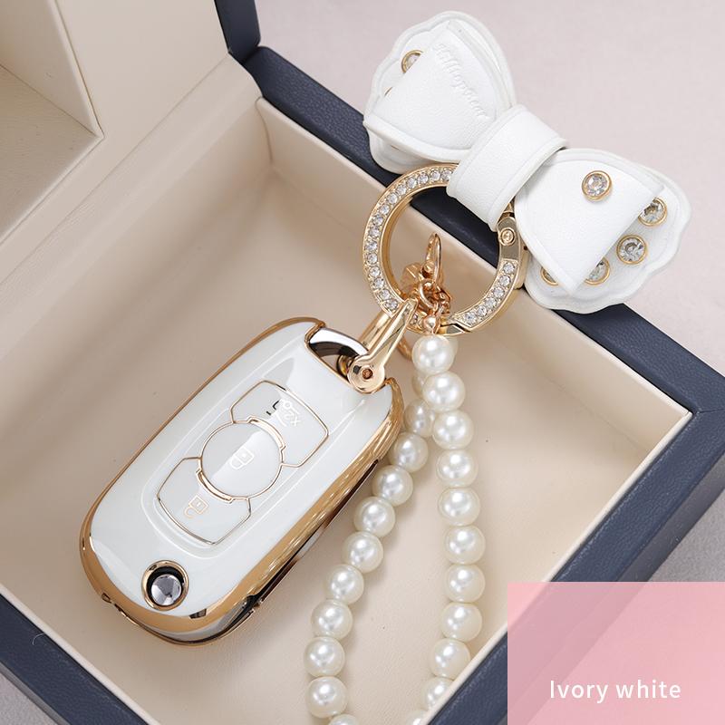 Soft Tpu Car Flip Key Case Cover Keychain For Buick Verano Encore Gx Gl6  -  For Opel Vauxhall Astra K Corsa E Protector