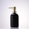 Nordic Large Capacity Vertical Stripe Glass Bottle for Hand Sanitizer, Shampoo, or Shower Gel