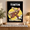 Tintin Custom Name Text 5D Diamond Painting Kit DIY Full Drill Diamond Art Decoration