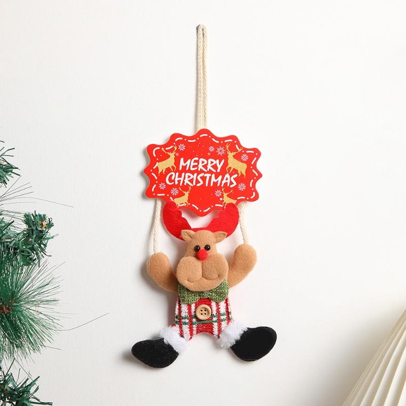 Christmas Door Pendant, Shopping Mall Merry Christmas Decor for Home 2025 Xmas Santa Claus Gifts New Year