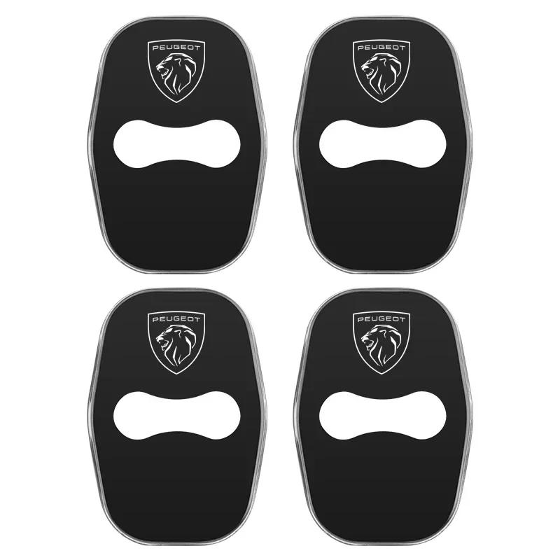 4pcs for Peugeot 308 508L 301 308S 408 508 2008 3008 T 4008 5008 207CC 308CC Car Door Lock Anti-scratch Cover Stickers Accessories