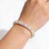 Natürliches Opal-Armband für Damen Dehnbares Elastisches Seil Heilkristall Schmuck Hilft, das emotionale Gleichgewicht zu halten