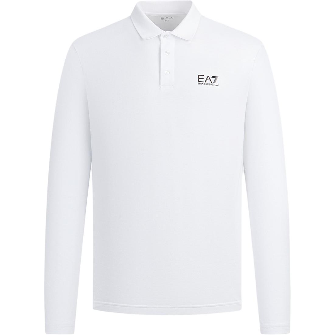 

Emporio Armani EA7 FW25 Logo Print Breathable Long Sleeve Polo Shirt Men tops 8NPF17-PJVUZ-U0002 S