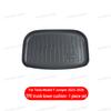 For Tesla Model Y Juniper 2025 2026 TPE Car Front Rear Trunk Mat Waterproof Wear-resistant All Weather Trunk Mats Backrest Mats
