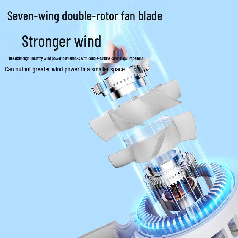 2026 New Model USB-Powered 5-Speed Portable Handheld and Desktop Semiconductor Refrigeration Mini Fan for Outdoor Use