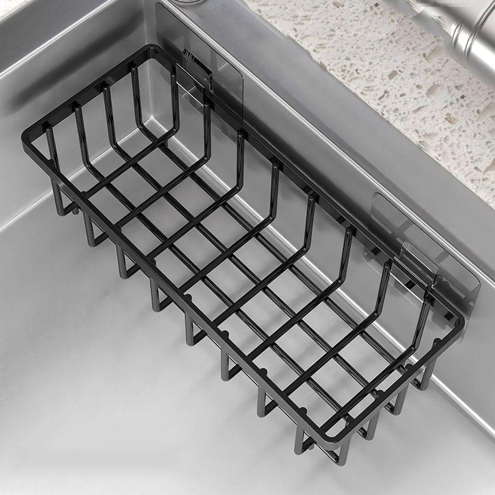 Fashion Kitchen Sink Drain Rack Portable Dish Washing Cloth Pot Brush Storage Shelf Soap Sponge Holder Bathroom Organizer Basket