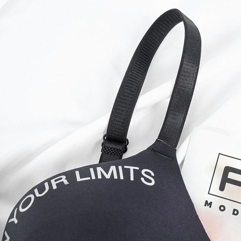 Sömlös BH för kvinnor Sexiga underkläder Push Up Trådlösa Bralette Underkläder Modebokstavsmönster Damunderkläder BH:ar för kvinnor