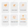 4 Packs Outdoor Lawn Lamp Solar Powered Pathway Light Landscape Decorative Garden Lights Waterproof Glass Lampshade