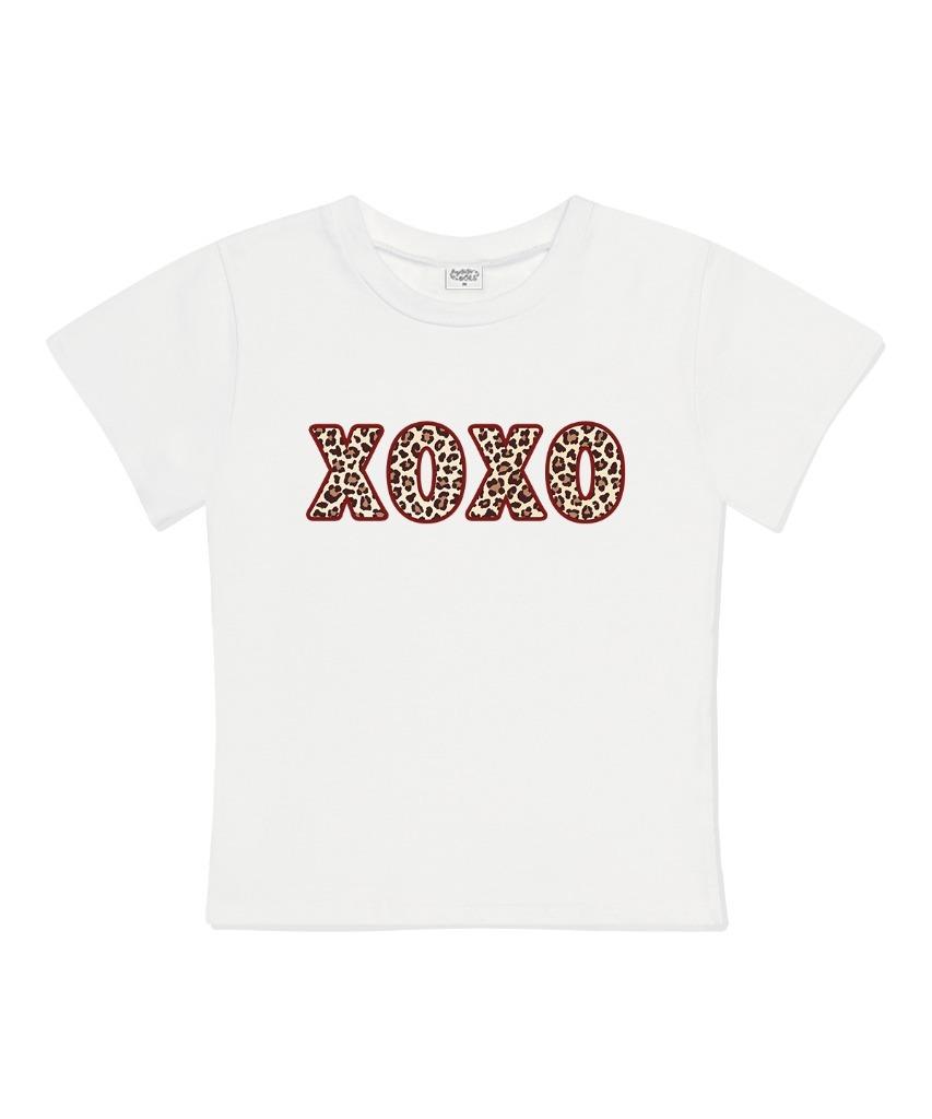 Deomopeuhauseu Xoxo Slim Fit Short Sleeve T-Shirt Ivory