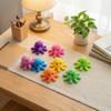 Octopus Shaped Soft Silicone Fidget Toy for Kids and Adults Sensory Stress Relief Desk Decoration Set of 6 Pieces