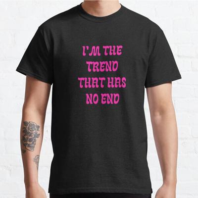Men Fashion Casual Short Sleeves I'm The Trend That Has No End Tops Aesthetic Vintage Oversized T-shirts