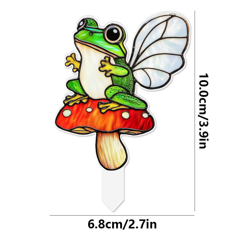 Plant Stained Glass Mushroom Cactus Glass Decor Flower Suncatcher Desk Windowsill Shelf Decor Plant Lover Gifts for Mom Teacher