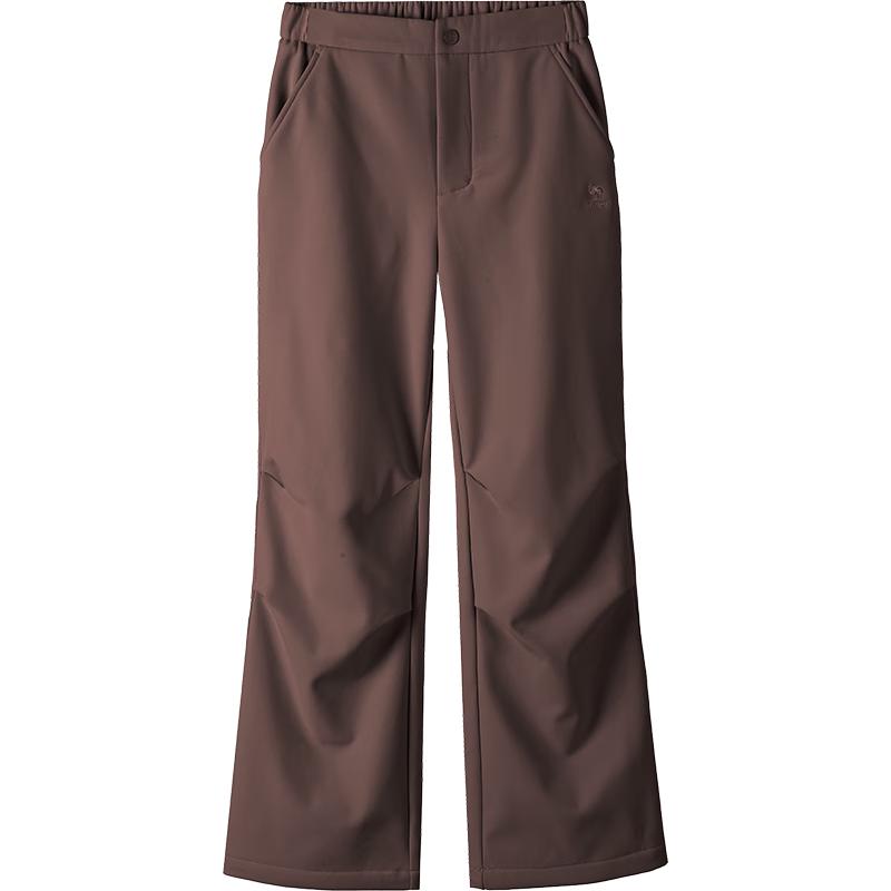 Camel Fleece-Lined Outdoor Water-Repellent Sport Pants