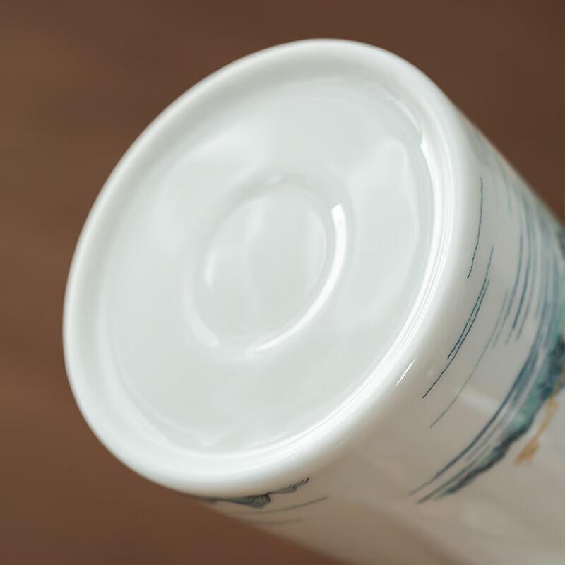 Chinese Mutton Fat Jade White Porcelain Gongfu Tea Set