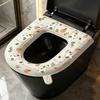 Toilet Seat Cartoon Pattern Non-Slip Peel Stick Toilet Seat Protector Self-adhesive Toilet Seat Adhesive Strip Summer Toilet Seat Cover