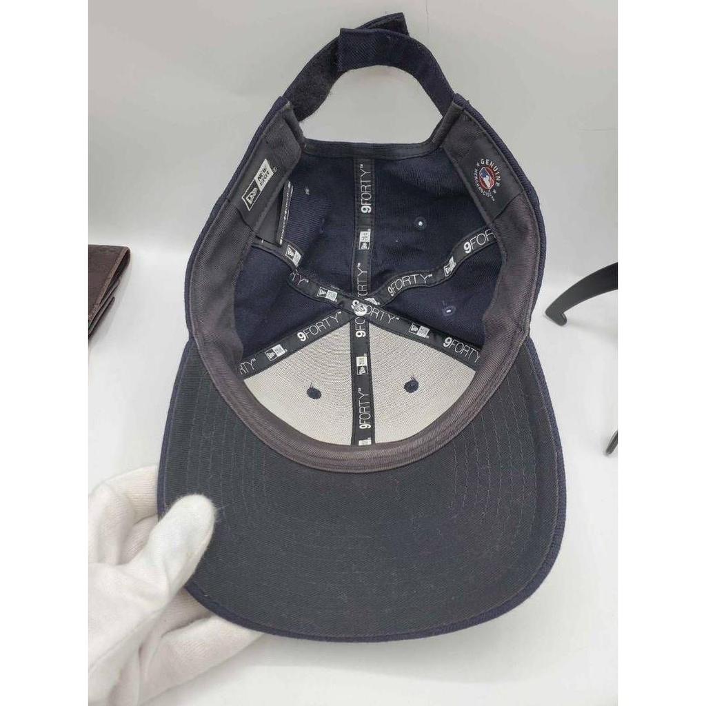 Used NEW ERA New Era 9FORTY Logo Embroidery Seattle Mariners Baseball Cap Cap Hat Black