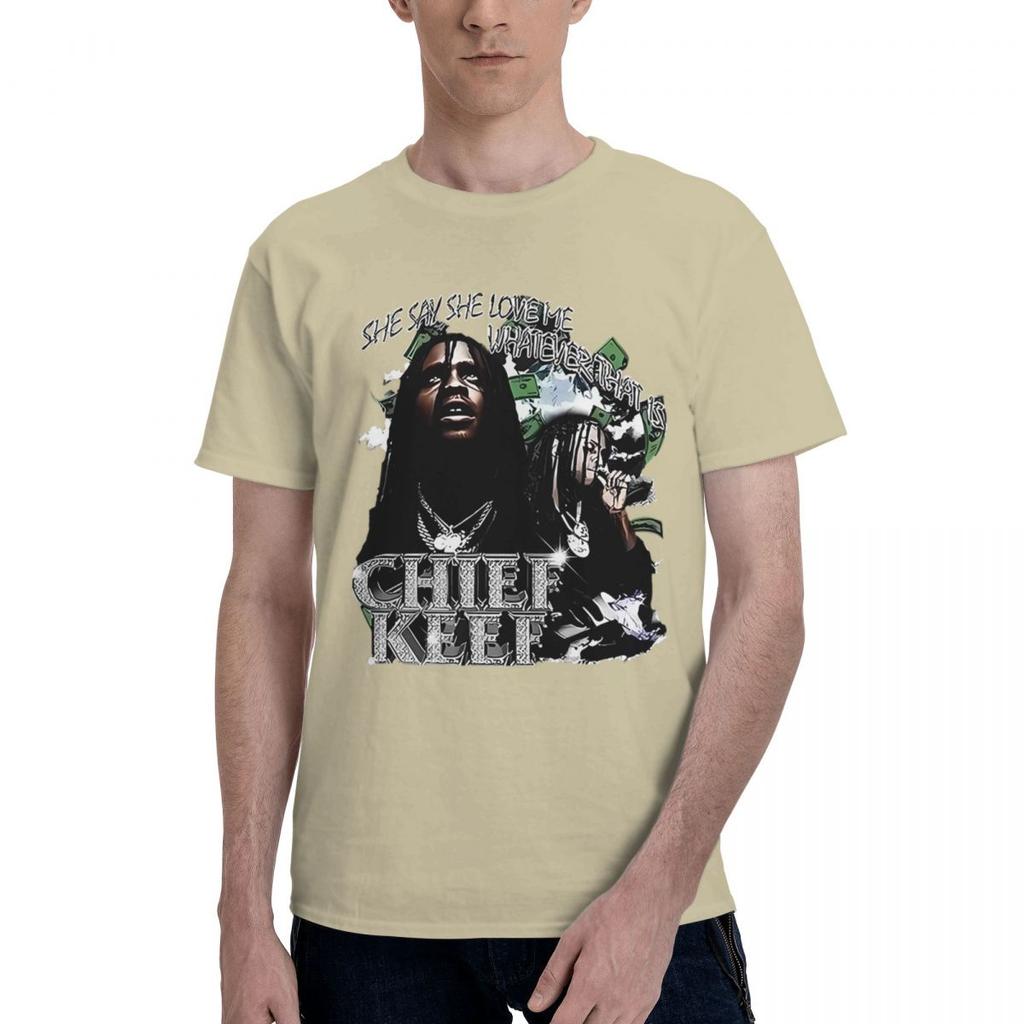 2024 Rapper Chief Keef 100 Cotton Casual Breathable Confortable Tshirt Mens TShirts Men Clothes