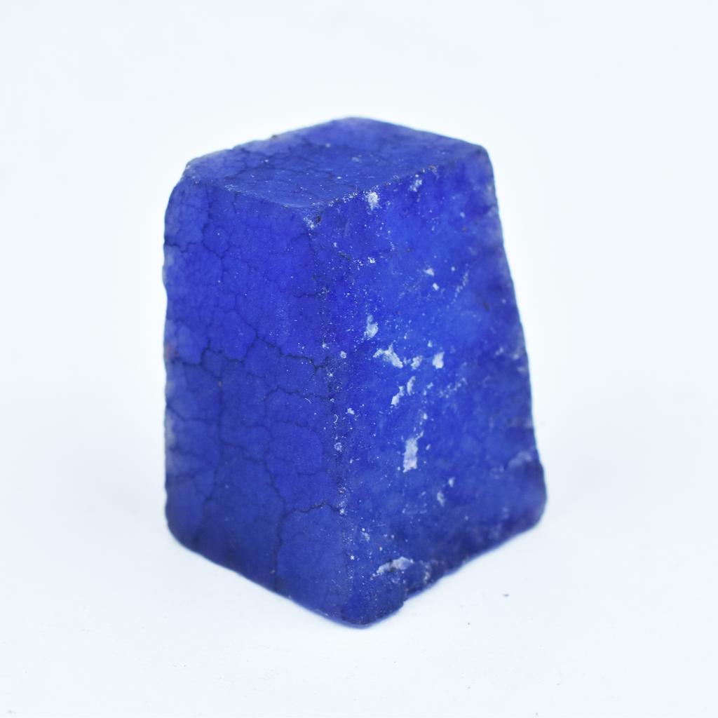 Natural Blue Sapphire Loose Gemstone Uncut Rough 136.30 Ct September Birthstone for Gem Collections