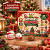 2026 Jule 24 Dagers Nedtelling Squishy Julekalender Overraskelsesboks Dumpling Langsom Tilbakefjæring Squishies Klem Sensorisk Gave