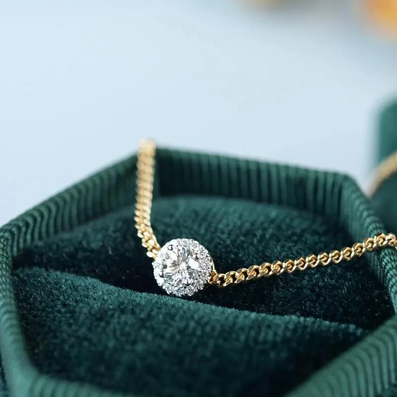 Huitan Luxury CZ Bracelet for Women Gold Color Chain Trendy Simple and Elegant Female Hand Bracelet Adjustable Fashion Jewelry