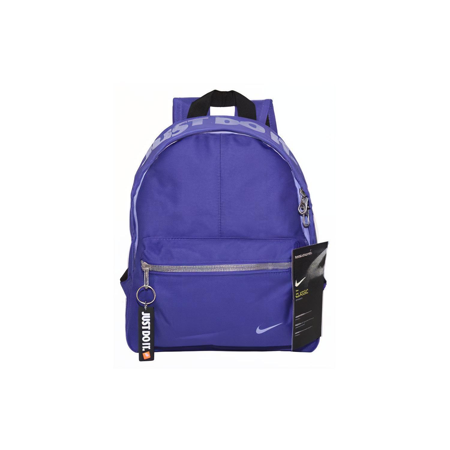 Nike Letter Print Polyester Mini Backpack Unisex Backpacks Silver Gray Purple BA4606-510 Mini