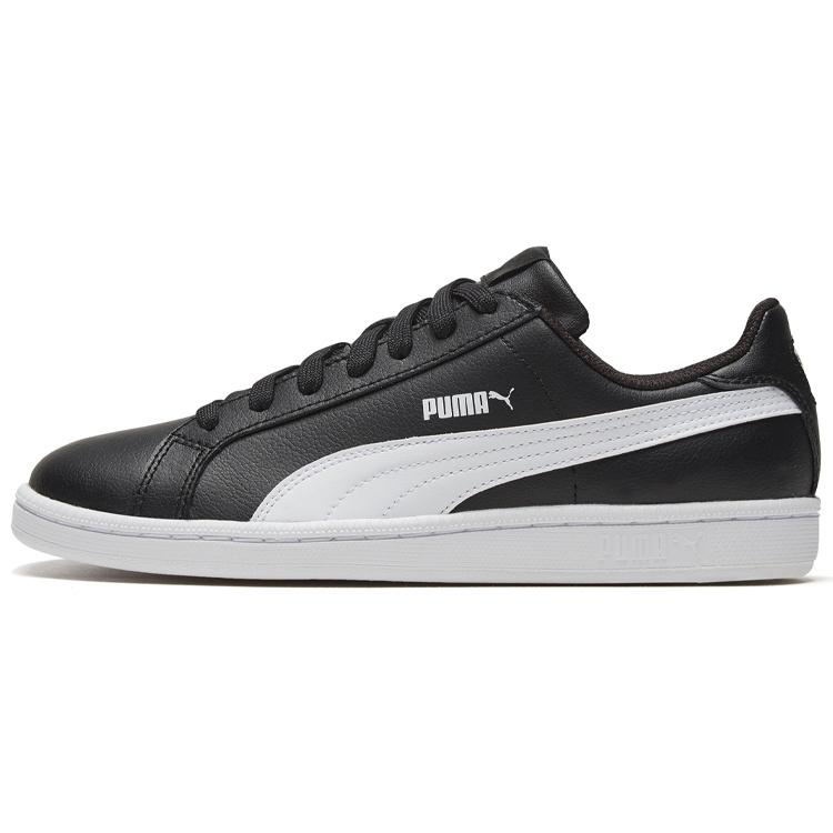 PUMA Smash Leather Black White Men s 356722-14 EU 35.5