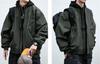 EASTEMPO Autumn Loose Solid Plus Sizes Men's Jacket, Ma-1, Casual, Business, Fit, Stylish, Windproof, Color, Blouson, (JP, Alphabet, M, Green)