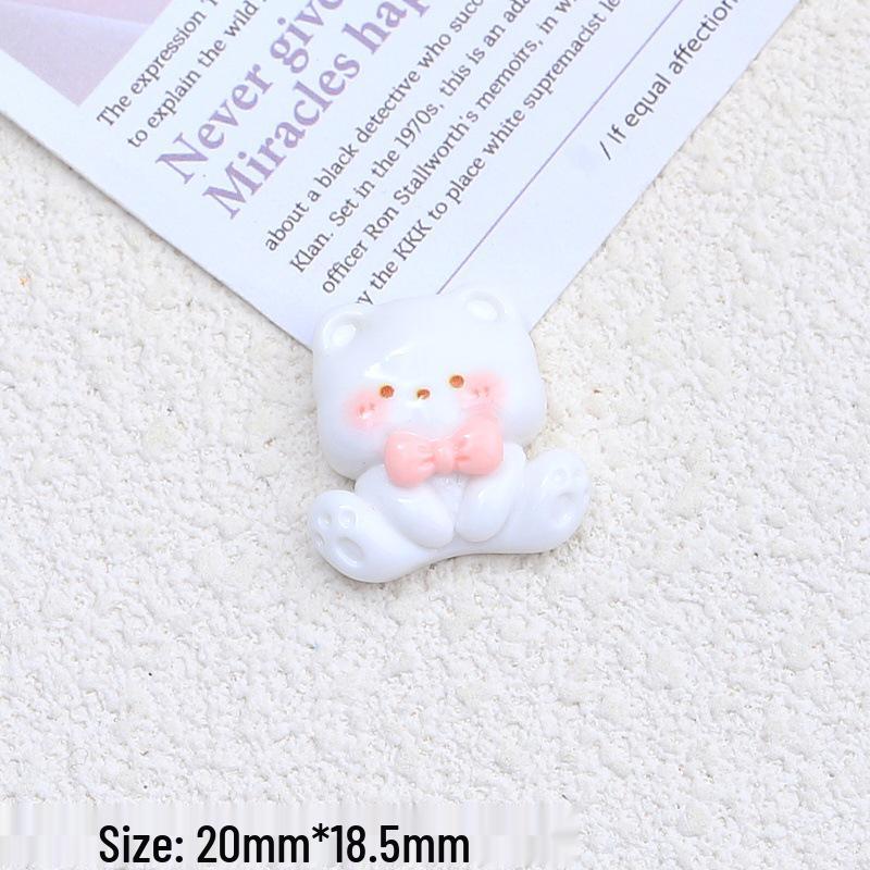 Cute Strawberry Animal Cartoon Resin Ornaments for Hair Clips, Shoes, and Accessories.