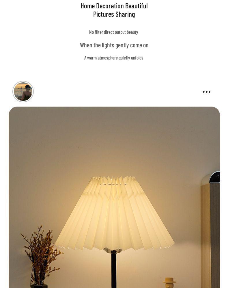 Nordisches Retro-Falten-Nachtlicht mit Fernbedienung für Schlafzimmer & Kinderzimmer