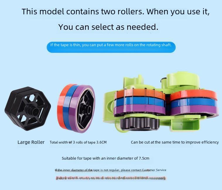 Automatic Multifunctional Tape Dispenser: Plastic Roller Cutter for Sealing and Stationery Tape