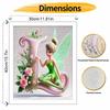Disney Tinker Bell digital oil painting art kit DIY handmade floral letter L home decoration gift
