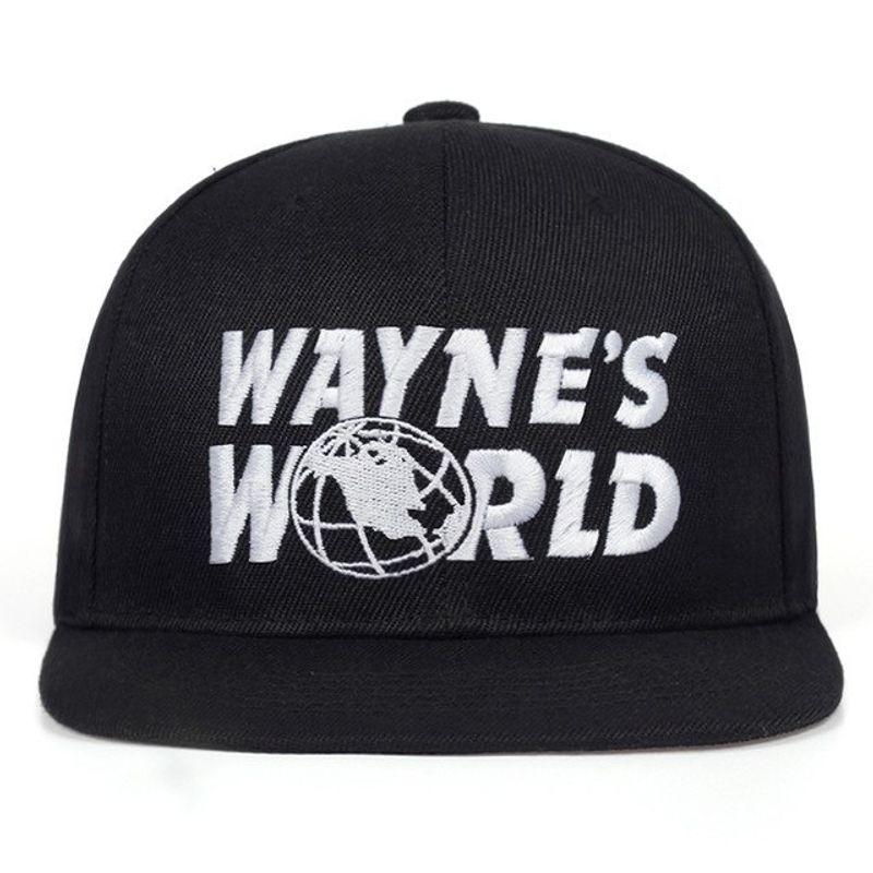 

Wayne s World Embroidered Base Cap Fashion Embroider Sports Baseball Cap Black Adjustable