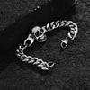 Herrenarmband aus Titanstahl mit Totenkopf im Vintage-Stil für modebewusste Männer