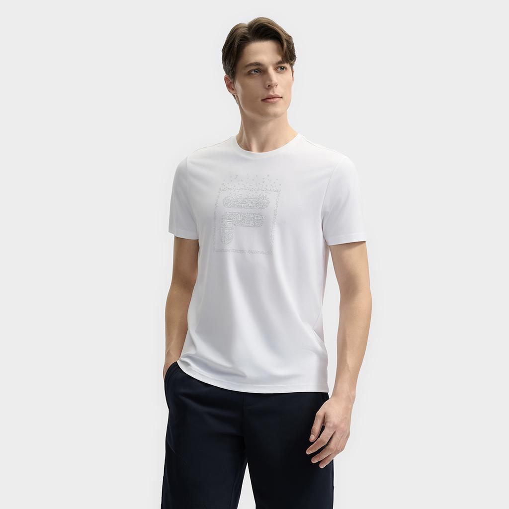 New FILA T Shirt Men's Standard White F11M523119F-WT