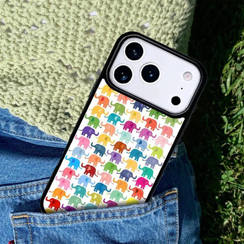 Indian Baby Elephants phone case cover Compatible with for IPhone 17air 16e 15 14 13 12 11Pro Max 17 Air