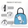 Cute Doraemon Insulated Lunch Bags Portable  Lunch Container Thermal Bag Tote Lunch Box Beach  Outdoor Men Women