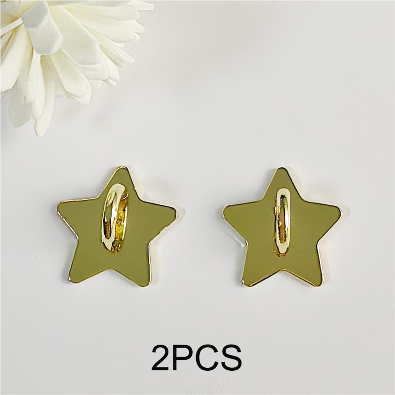 2/3/4PCS Metal Moon Star Phone Charm Holder Self Adhesive Mobile Phone Case Finger Ring Heart Phone Case DlY Decorative