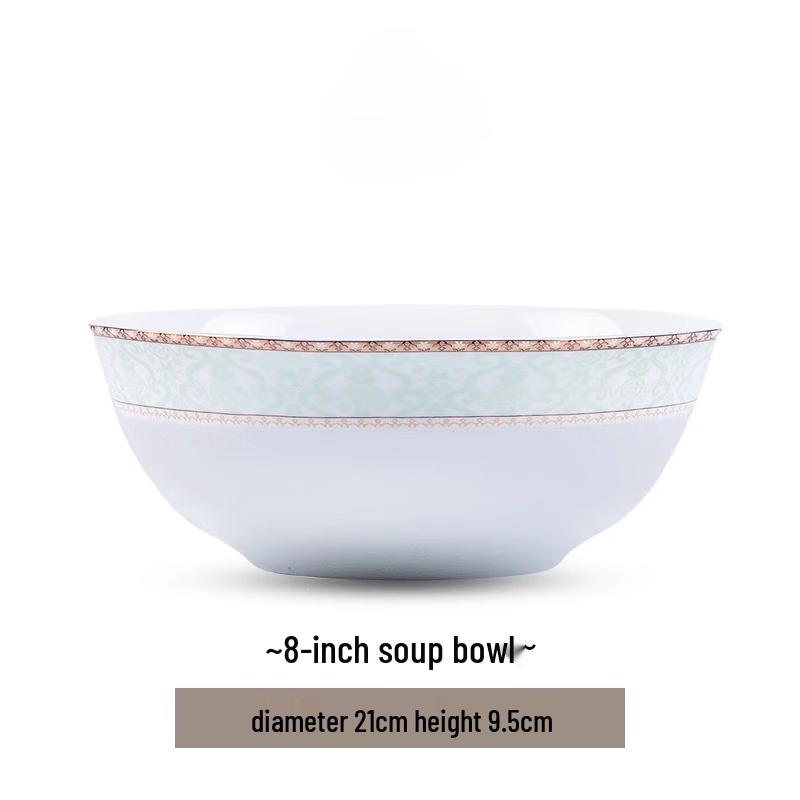 Mord Laika Floral Premium Ceramic 8-inch Soup Bowl