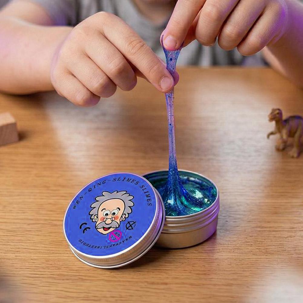 Reusable Putty Liquid Crystal Bouncy Slime Toy Kid Safe Mud Stress Relief Color Clay Shape Handmade Diy Handgum Playdough