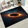 Dreamy Galaxy Universe Space Stars Black Hole Earth Rug for Bedroom Living Room Sofa Home Doormat Decor,Kid Non-slip Floor Mat