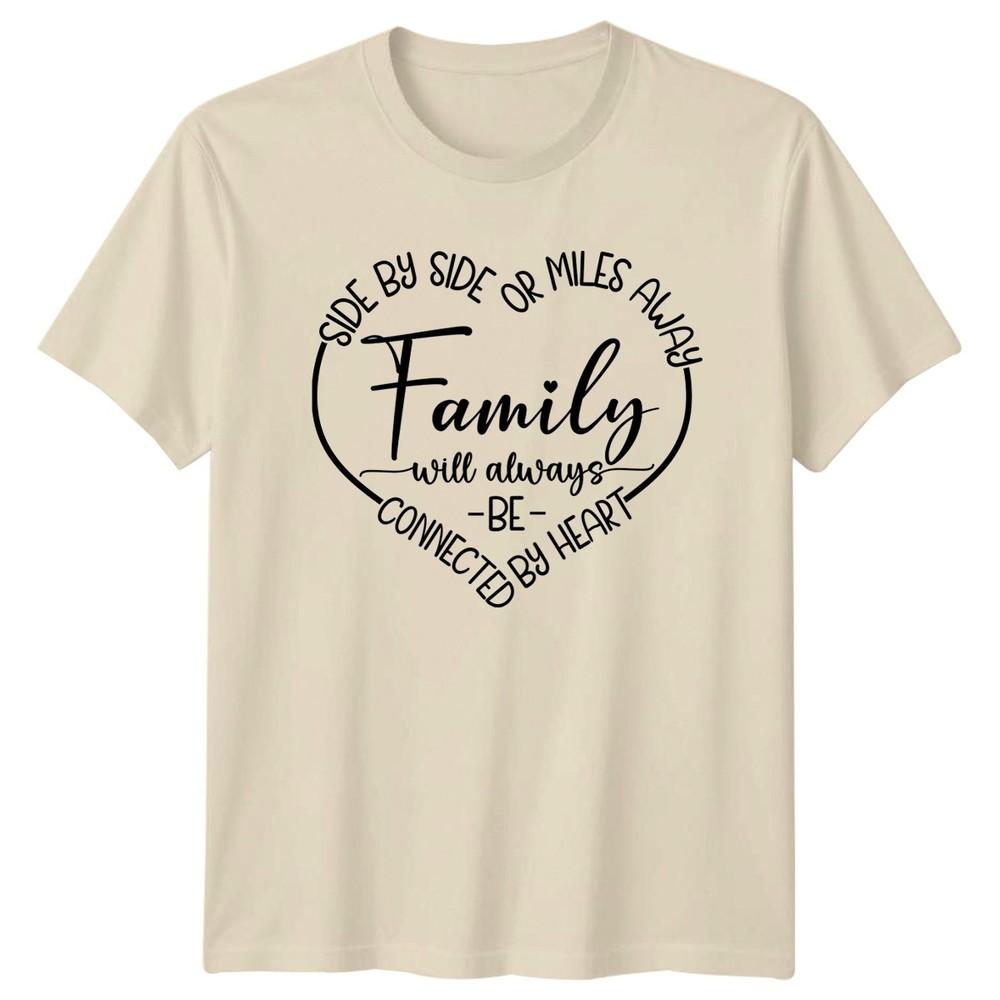 Side By Side Or Miles TShirt Long Distance Relative Family Christmas Gift