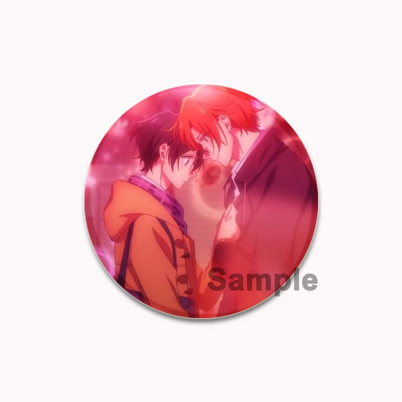 32/44/58mm Round Anime SASAKI and MIYANO Enamel Pins Handmade Brooch Cartoon Cosplay Badge On Backpack Jewelry Accessories Gifts