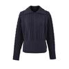 Retro Sweter Krótki z Dekoltem i Splotem Warkoczowym w Koreańskim Stylu WS9295-26