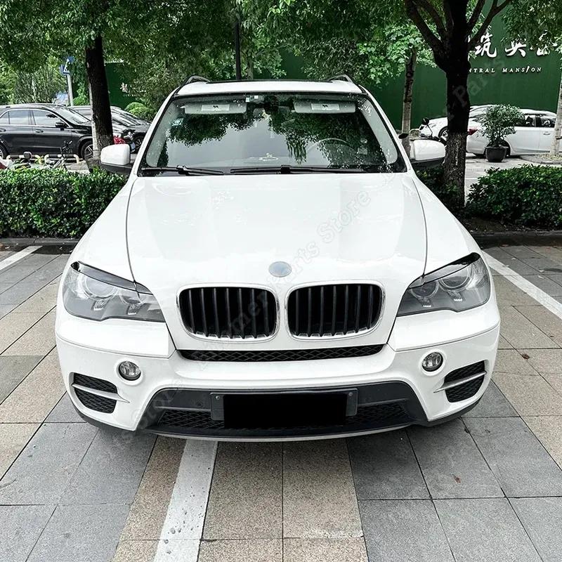 Autocollant de garniture de couvercle de paupière sourcil de phare avant de voiture pour BMW X5 E70 30d 48i 30i 35d 40d 30d 50i 35i M50d 2006-2013
