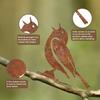 5 Antique Weathered Bird Statues Sculptures Outdoor Garden Ornament Unique Rusty Metal Artwork Indoor Handcrafted Art