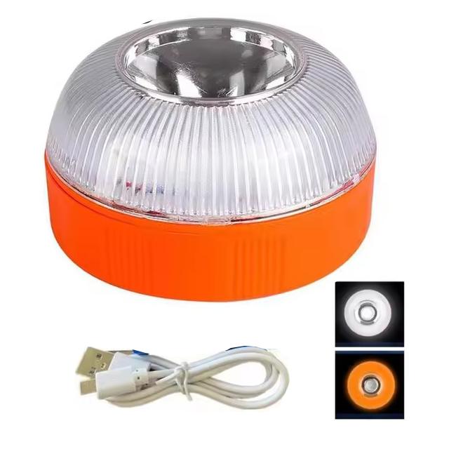 

Аварийный фонарь V16 автомобильный аварийный маячок аккумуляторный стробоскоп с магнитной индукцией новая модель жёлтый