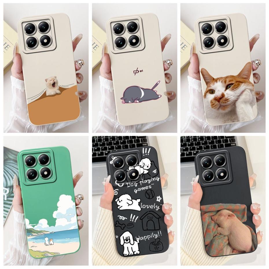 For Xiaomi 14T Pro 14T 5G Cute Funny Style Pattern Phone Case For Xiaomi Mi14T 14TPro Lens Protective Soft Silicone Cases