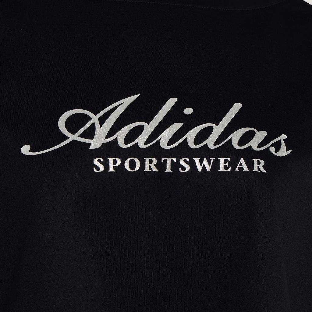 adidas Dance Three Stripes Movement Series Pure Cotton Casual Pullover Long Sleeve Drop Shoulder T-Shirt Women Tops KX8923