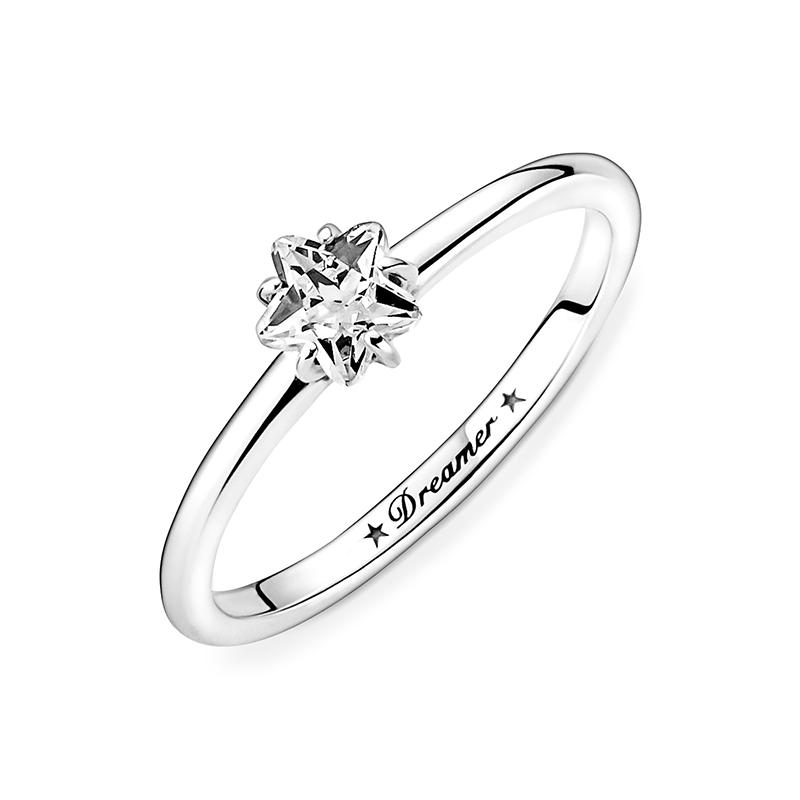 Pandora Shining Star Solitaire 925 Silver Ring Women s Silver 190026C01