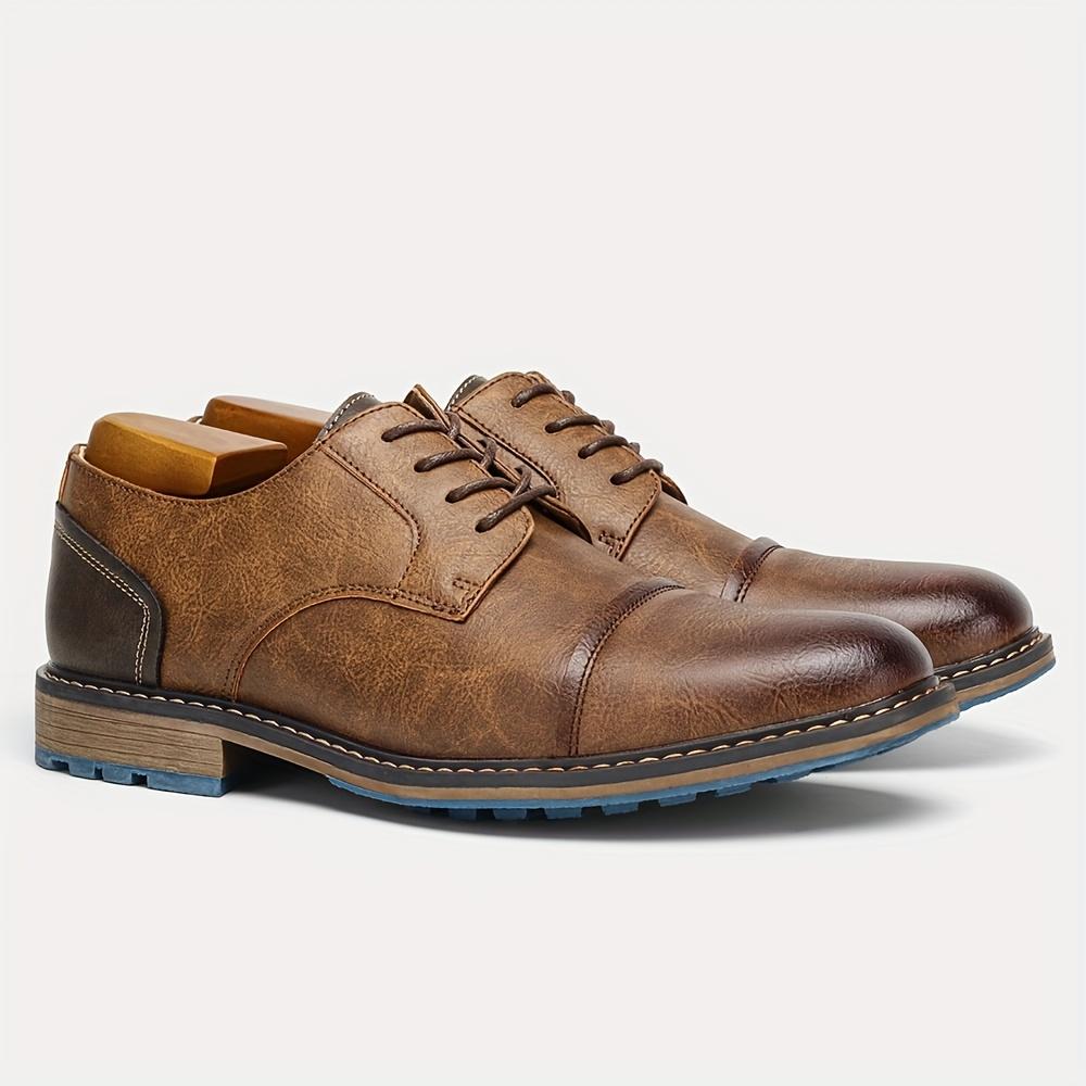 Men Leather Shoes Brand Comfortable 2026 Fashion Men Derby Shoes